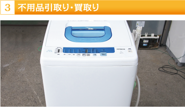 不用品引取り・買取り