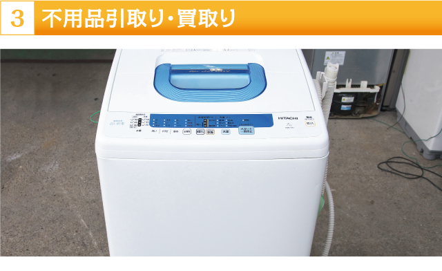 不用品引取り・買取り